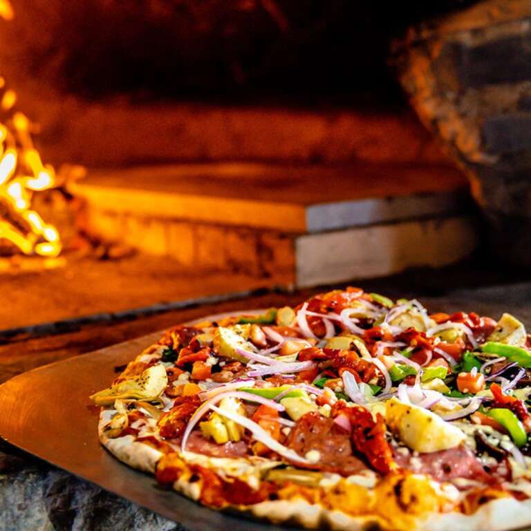 Wood-fired pizza from a Taste of Cochrane stop