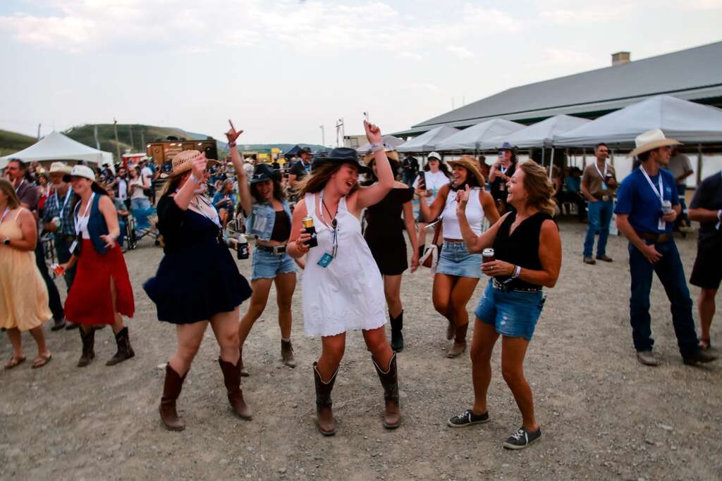 Dancing at Bow Valley Boot Stomp