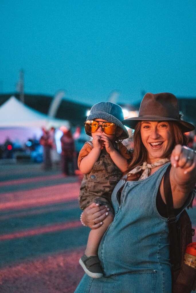 A family enjoying Bow Valley Boot Stomp