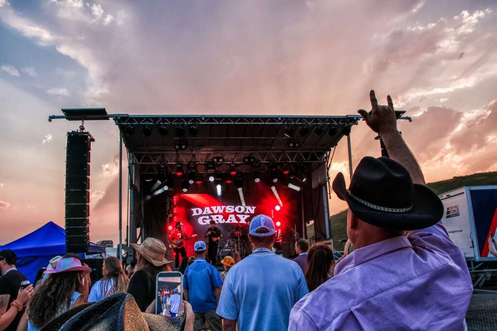 Crowd at the main stage